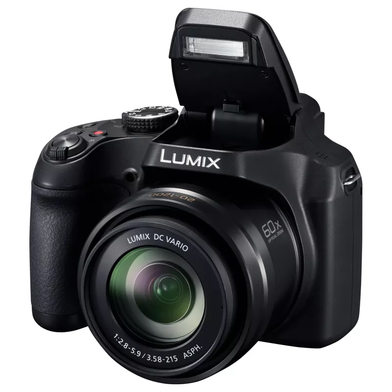 Panasonic LUMIX DC-FZ82D digitālā kamera - 18,1 MP, 60x optiskā tālummaiņa, 4K video, melna