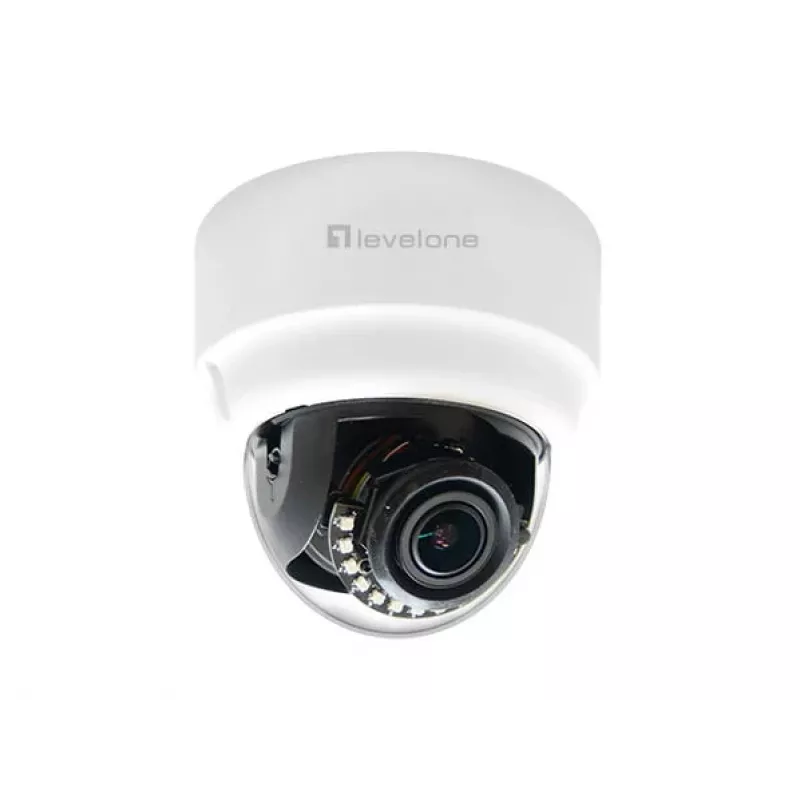 LevelOne FCS-3303 3MP kupola IP kamera ar PoE, IR nakts redzamību, IP66 IK10