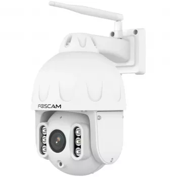 FOSCAM SD8P āra grozāmā/slīpumā regulējamā Wi-Fi kamera, 8MP 4K, 4x optiskā tālummaiņa, IP66, balta