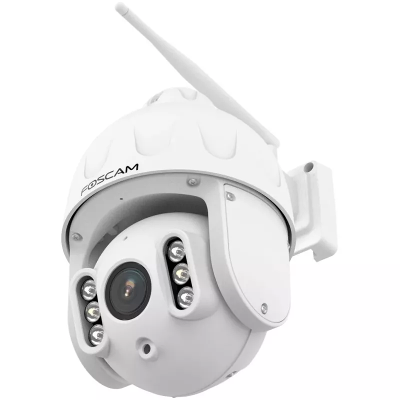 FOSCAM SD8P āra grozāmā/slīpumā regulējamā Wi-Fi kamera, 8MP 4K, 4x optiskā tālummaiņa, IP66, balta