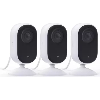 Arlo Essential 3 2K Pan-Tilt-Zoom iekštelpu drošības kamera (2 gab., balta)