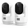 Arlo Essential 3 2K Pan-Tilt-Zoom iekštelpu drošības kamera (2 gab., balta)