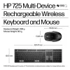 HP 720 daudzierīču bezvadu klaviatūras un peles komplekts - Twilight Black 9T5A9AA#ABD