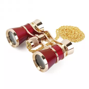 Braun Binoklis Opera 3x25 Zelts/Bordo