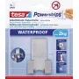 tesa Powerstrips skuvekļa turētājs WAVE ŪDENSIZTURĪGS, nerūsējošais tērauds, mitrām vidēm (dušai/vannas istabai), 1 gabals