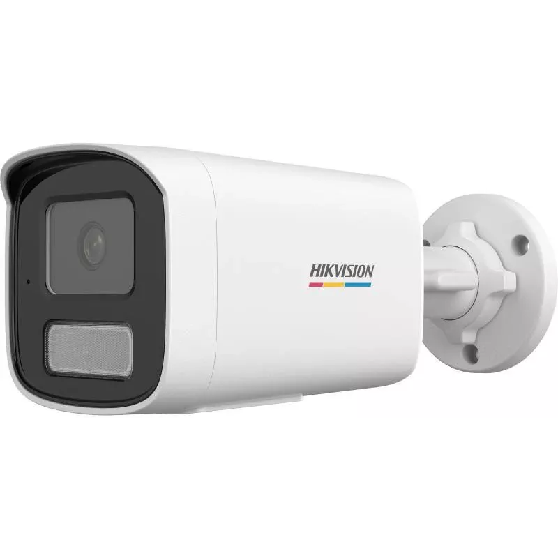 Hikvision DS-2CD1T47G3-LIU(4mm) 4MP ColorVu Lite IP lodes kamera ar balto gaismu, iebūvētu mikrofonu, IP67, PoE