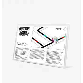 Ozobot MINT īpašo kustību komplekts ar magnētiskajām krāsu kodu flīzēm (035017-01)