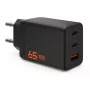UAG SRGE 65W GaN sienas lādētājs - 2x USB-C, 1x USB-A, melns