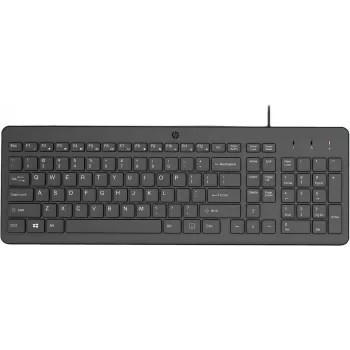 HP 150 vadu tastatūra Turkish Q USB melna 664R5AA#AB8