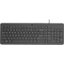 HP 150 vadu tastatūra Turkish Q USB melna 664R5AA#AB8