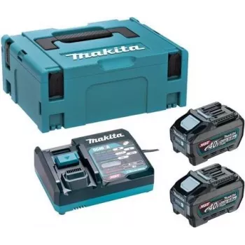 Makita PSKGRT2J XGT 40V max barošanas avota komplekts ar 2x 5,0Ah akumulatoriem un ātro lādētāju