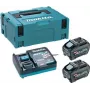 Makita PSKGRT2J XGT 40V max barošanas avota komplekts ar 2x 5,0Ah akumulatoriem un ātro lādētāju