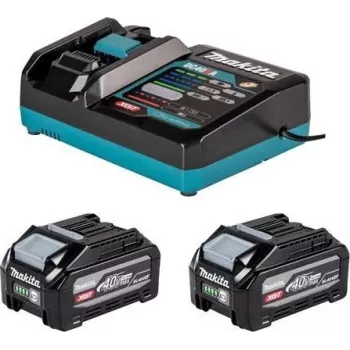 Makita 1916Y1-1 barošanas avota komplekts 40V XGT instrumentiem (2x BL4040F 4,0Ah akumulatori un DC40RA ātrā uzlādes ierīce)