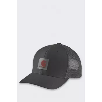 Carhartt Twill Mesh-Back Logo Patch Cap - Melna