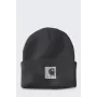 Carhartt sieviešu satīna oderēta cepure ar atloku - melna