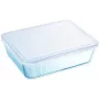 PYREX kastrolis ar vāku, 0,8 L, apaļš, borosilikāta stikls