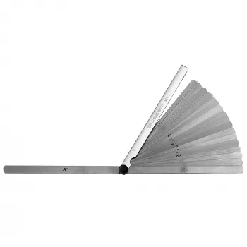 Facom 804.L metriskā spraugu mērlapas komplekts, 19 lāpstiņas, 0,04-1,00 mm, 150 mm garš, apaļš