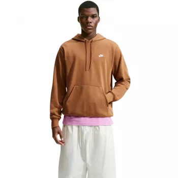Nike Club FT PO Hoodie vīriešu pulovera kapuce Pecan L