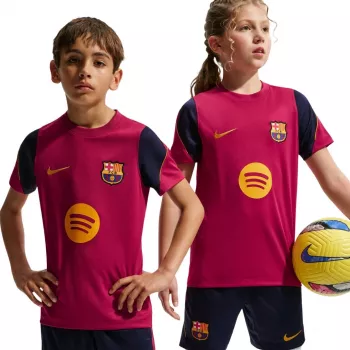Nike FC Barcelona Strike bērnu futbola krekliņš bordo L
