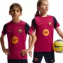 Nike FC Barcelona Strike bērnu futbola krekliņš bordo L