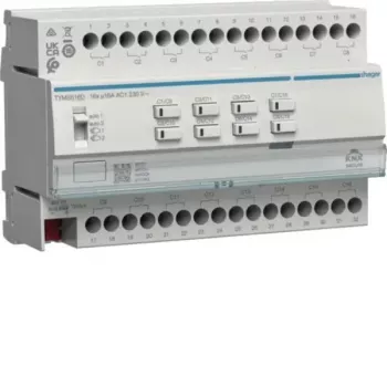 HAGER TYMS616D KNX Secure komutācijas/žalūziju izpildmehānisms 16/8 kanālu