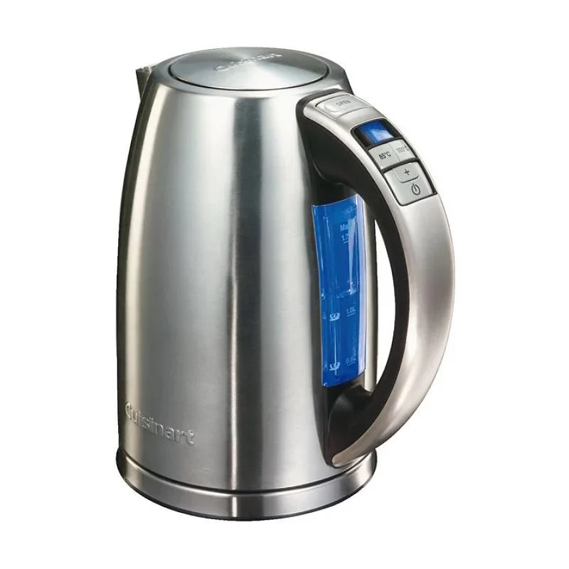 Cuisinart CPK17E-B elektriskā tējkanna, 1,7 L, 1500 W, nerūsējošais tērauds, 6 temperatūras iestatījumi
