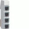Hager LMN kopnes modulis, 4x RJ12 ligzdas, pasīvs, bez barošanas avota ZZ12LMN04P