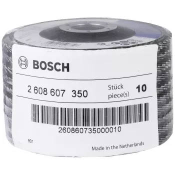 Bosch X551 Standard metāla slīpēšanas diski ar līstītēm, 115 mm diametrs, 22,33 mm urbums, 60 graudainība, cirkonija alumīnija oksīds, konisks, 1 gab. 2608607350