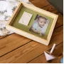 Baby Art Pure Frame koka piemiņas komplekts mazuļa rokas vai pēdas nospiedumam