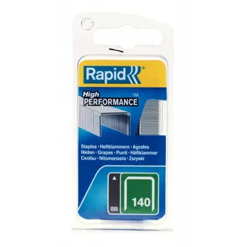 RAPID TOOLS Rapid plakanās stieples skavas Type 140, 14 mm kājas garums, cinkots tērauds, 1250 gabali, mazais iepakojums ar Euro caurumu 40109517