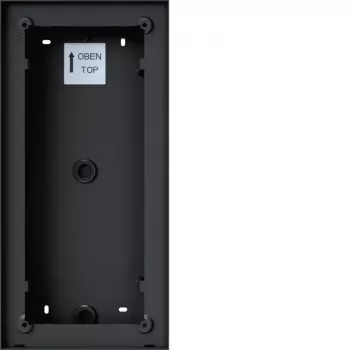 Hager REW407X virsmas montāžas korpuss Intercom Mono, 2/3/4 zvanu pogas, antracīta