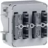 HAGER WNT302 KNX spiedpogas sensors, 1 vietas, 2 komutācijas punkti, ierīkojams, polāri balts