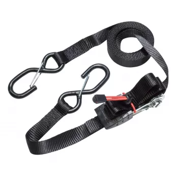 MASTER LOCK fiksācijas siksna ar sprūdratu un S-veida āķiem, 4,25 m x 25 mm, 2 gab. (3066EURDAT)