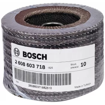 Bosch X431 standarta slīpēšanas diski metālam, taisni, 125 mm, graudainība 80, stikla šķiedras pamatne 2608603718
