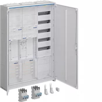 Hager universZ elektrības skaitītāju skapis 2 skaitītāju vietas 3 lauki 1100mm balts IP31 ZB33SEQ25EN