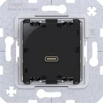 HAGER WAS4154 USB-C Power Delivery uzlādes modulis 65W