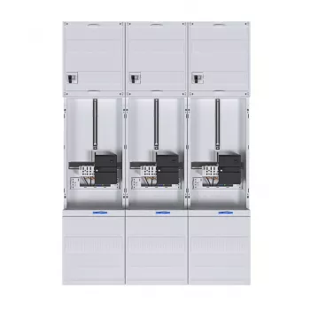HAGER pilns skaitītāju panelis 3-punktu universālais Hessen 1050mm 3-lauku ZL34C4N