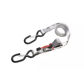 Master Lock fiksācijas siksnas ar sprūdratu un S-veida āķiem, 1,8 m x 25 mm, 4 gab. (3062EURDAT)