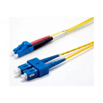 Ekivalan OS2 duplex komutācijas kabelis, 9/125 µm, LC/SC, dzeltens, 2,0 m COZ008DCLC2SJ0020A