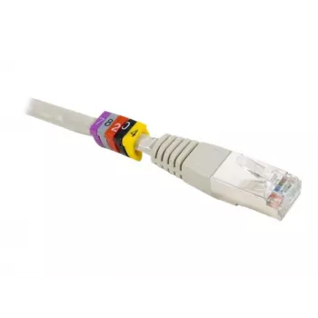 Exertis Connect Dexlan kabeļu marķēšanas gredzeni, dzelteni, cipari 0-9, 100 gabali 753490