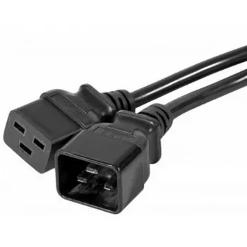 EXERTIS CONNECT IEC C20 uz C19 strāvas pagarinājuma kabelis, 3 m, melns 808003