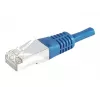 EXERTIS CONNECT Cat.6a F/UTP komutācijas kabelis, 3m, zils, 10 Gbps, ar slaidu lieces aizsardzību 859521