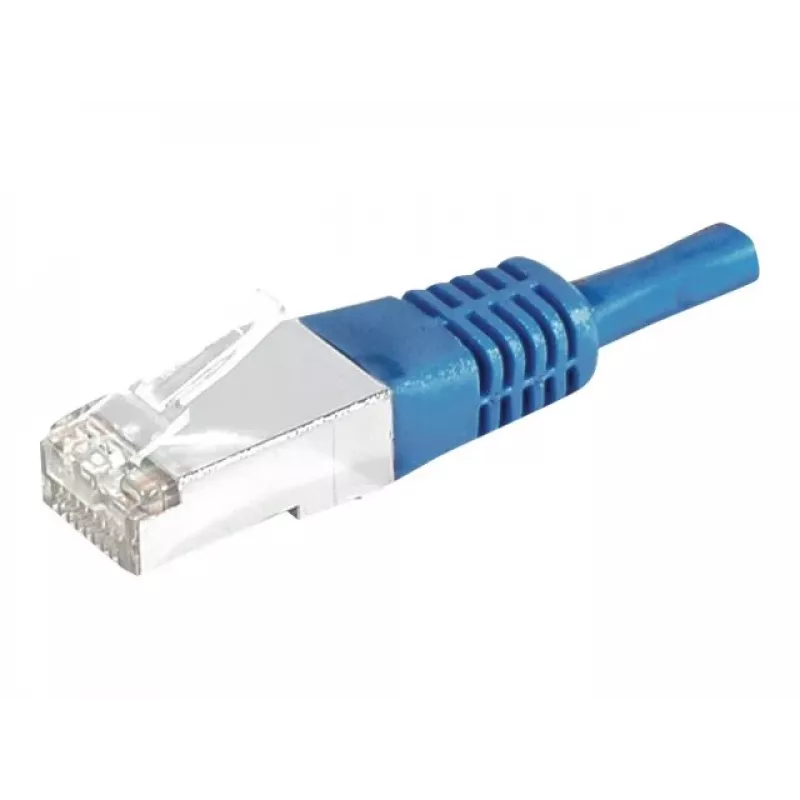 EXERTIS CONNECT Cat.6a F/UTP komutācijas kabelis, 3m, zils, 10 Gbps, ar slaidu lieces aizsardzību 859521