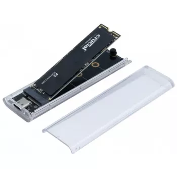 EXERTIS CONNECT M.2 SSD korpuss USB 3.2 Gen 2 Type-C caurspīdīgs 924625