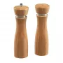 Kesper sāls un piparu dzirnaviņu komplekts, dabīgs koks, keramikas mehānisms, regulējams rupjš-smalkš, 18 cm