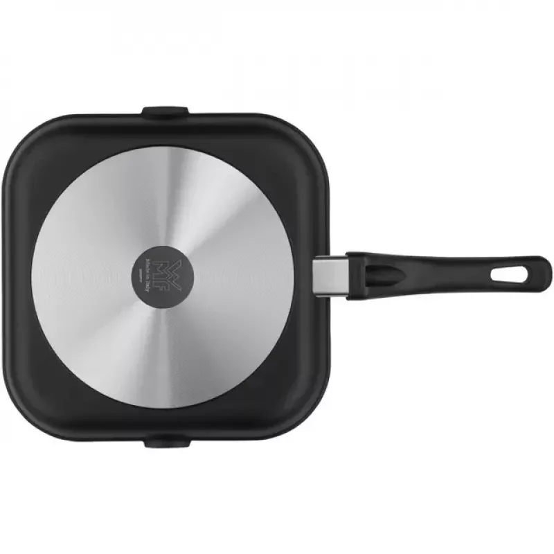 WMF Devil grila panna 27x27 cm, kvadrātveida, PermaDur nepiedegošs pārklājums, TransTherm universālais pamats, Cromargan rokturis