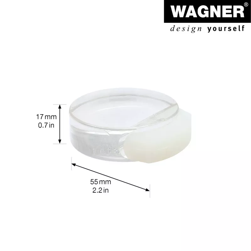 Wagner design yourself EH 5105 CLEAR grīdas durvju atdure, plastmasa, caurspīdīga (15510511)