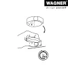 Wagner design yourself EH 5105 CLEAR grīdas durvju atdure, plastmasa, caurspīdīga (15510511)
