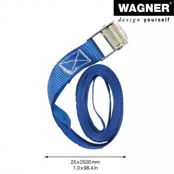 Wagner design yourself stiprinājuma siksnas MM 1016 zilas 2,5 m 2 gabali 20101600