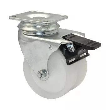 Wagner design yourself ECO RO 3277 divriteņu grozāmais ritenītis 32 mm balts/pelēks (3327701)